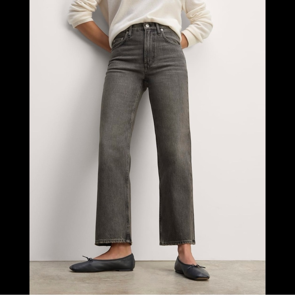 Everlane Straight Leg Jeans - Charcoal